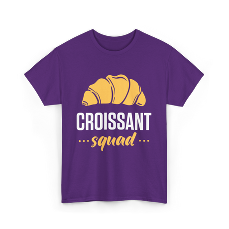 Croissant Squad Croissants Bakery T-Shirt - Purple