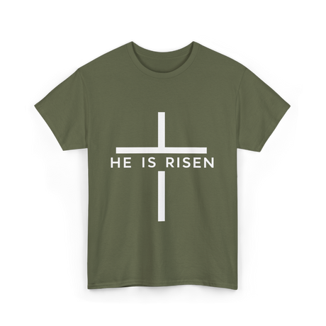 Cross Christian T-Shirt - Military Green