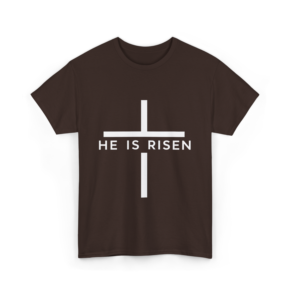 Cross Christian T-Shirt - Dark Chocolate