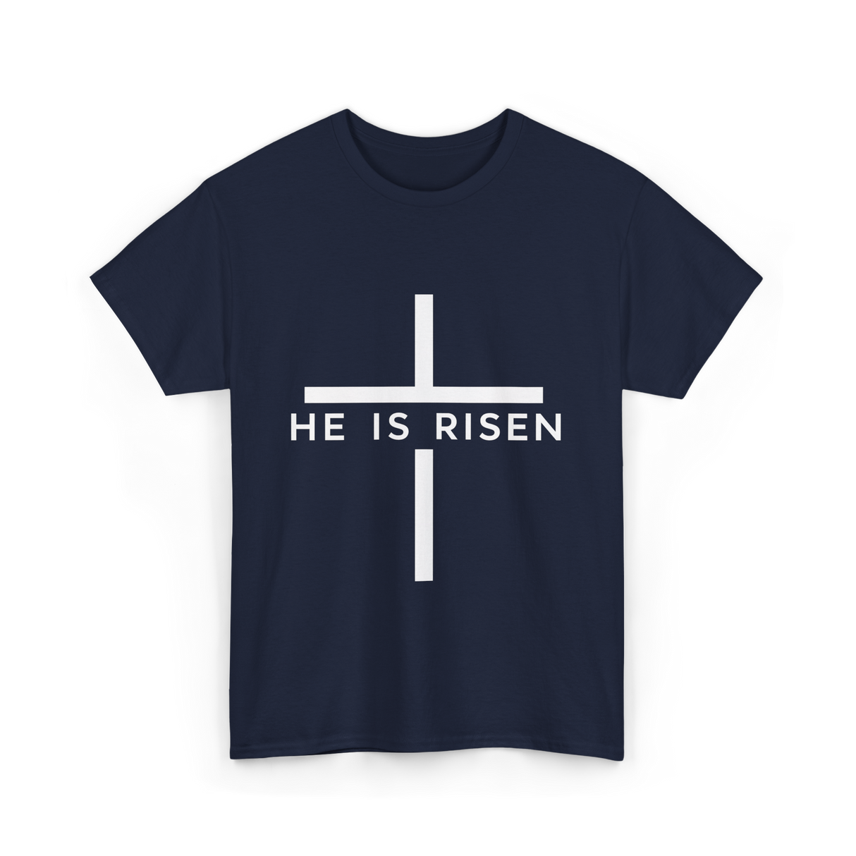 Cross Christian T-Shirt - Navy