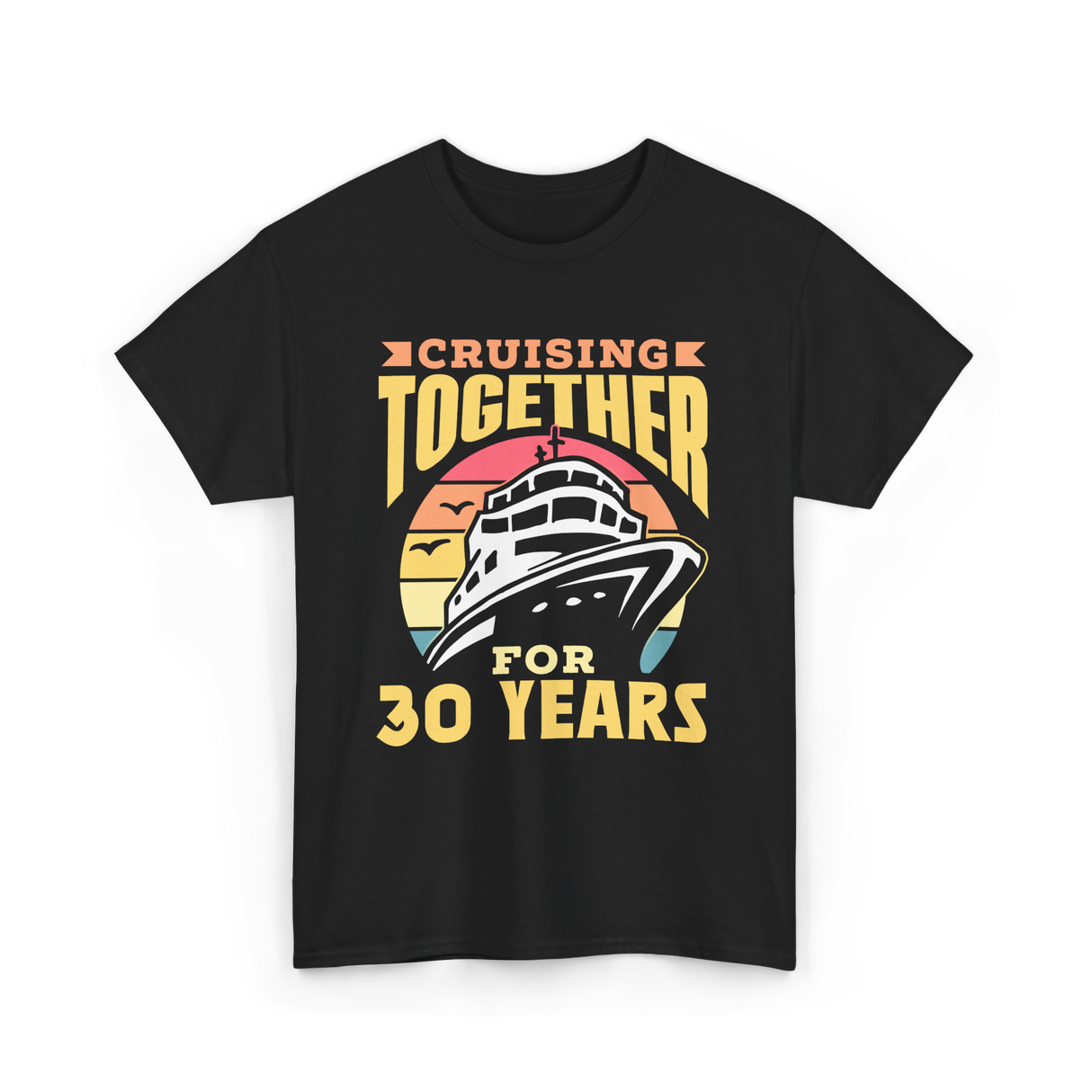 Cruising Together 30 Years Anniversary T-Shirt - Black