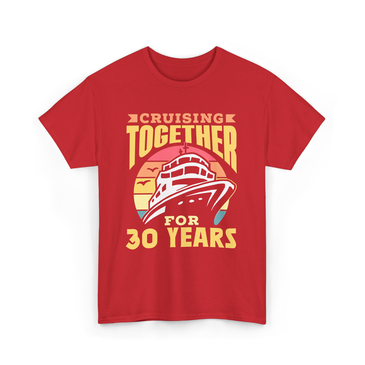 Cruising Together 30 Years Anniversary T-Shirt - Red