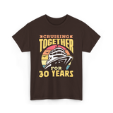 Cruising Together 30 Years Anniversary T-Shirt - Dark Chocolate