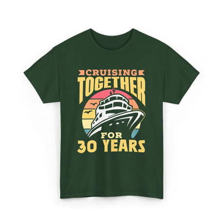 Cruising Together 30 Years Anniversary T-Shirt - Forest Green