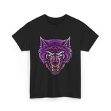 Cryptid Werewolf Head Mythical Creature T-Shirt - Black