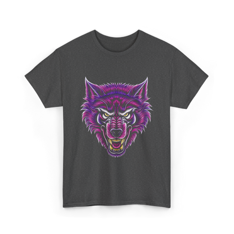 Cryptid Werewolf Head Mythical Creature T-Shirt - Dark Heather