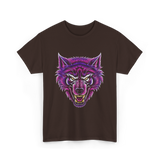 Cryptid Werewolf Head Mythical Creature T-Shirt - Dark Chocolate