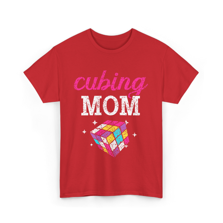 Cubing Mom Cube Cuber T-Shirt - Red