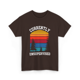 Currently Unsupervised Unsupervised Fun T-Shirt - Dark Chocolate