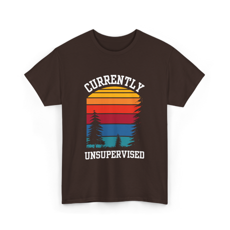 Currently Unsupervised Unsupervised Fun T-Shirt - Dark Chocolate