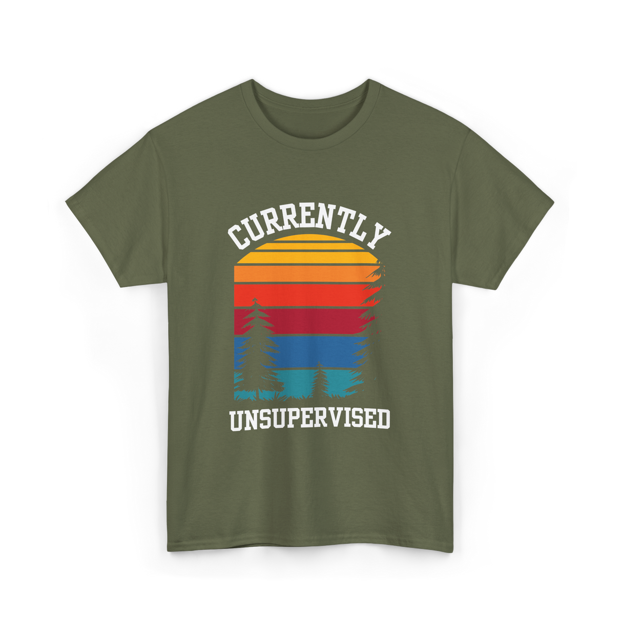 Currently Unsupervised Unsupervised Fun T-Shirt - Military Green