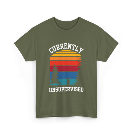 Currently Unsupervised Unsupervised Fun T-Shirt - Military Green