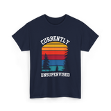 Currently Unsupervised Unsupervised Fun T-Shirt - Navy