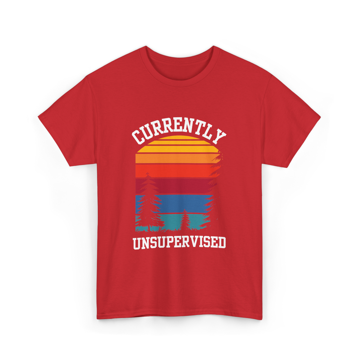 Currently Unsupervised Unsupervised Fun T-Shirt - Red