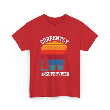 Currently Unsupervised Unsupervised Fun T-Shirt - Red