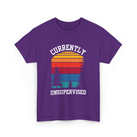 Currently Unsupervised Unsupervised Fun T-Shirt - Purple