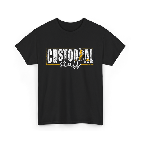 Custodial Staff Cleaning Service T-Shirt - Black