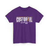 Custodial Staff Cleaning Service T-Shirt - Purple