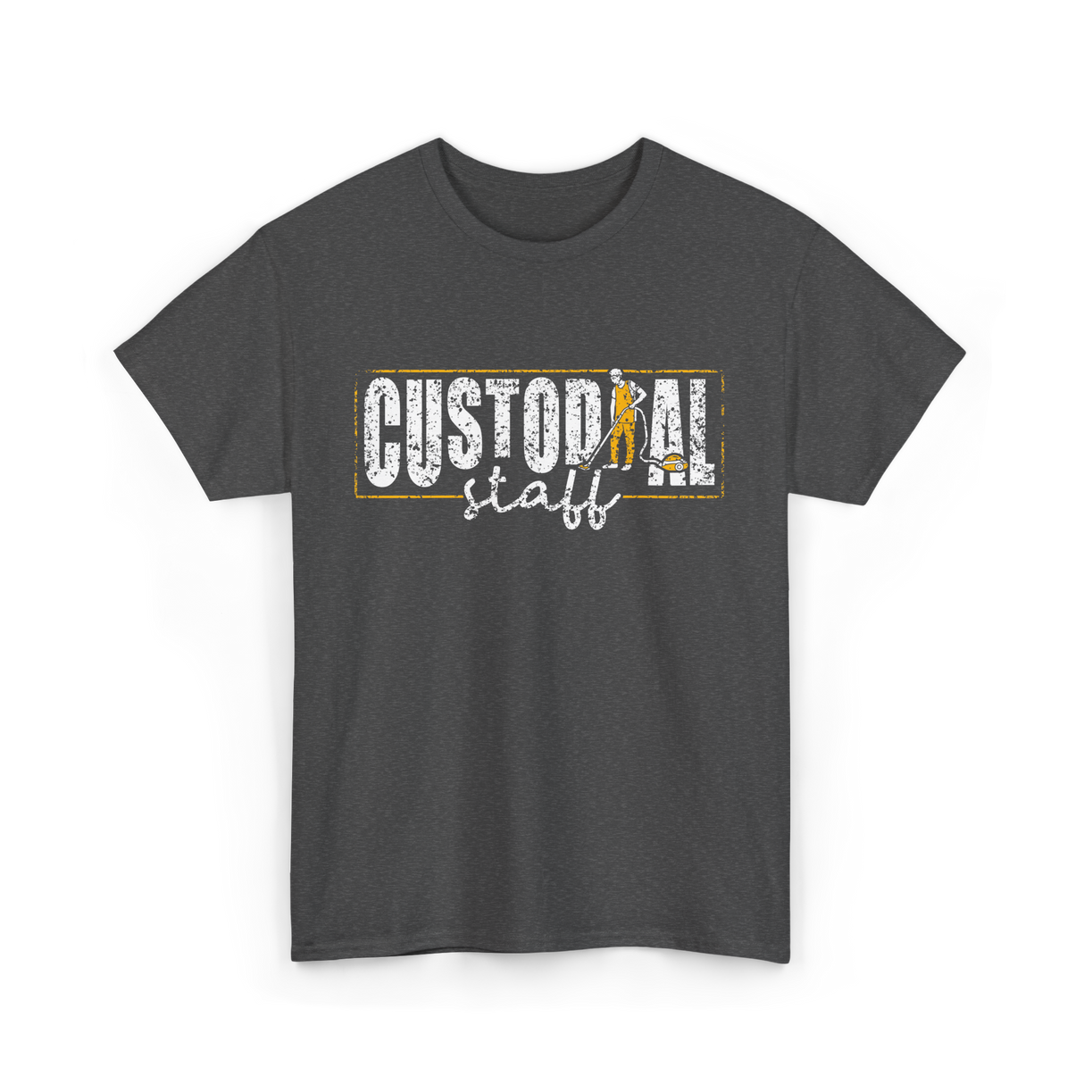 Custodial Staff Cleaning Service T-Shirt - Dark Heather