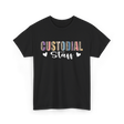 Custodial Staff Custodian Cleaning T-Shirt - Black