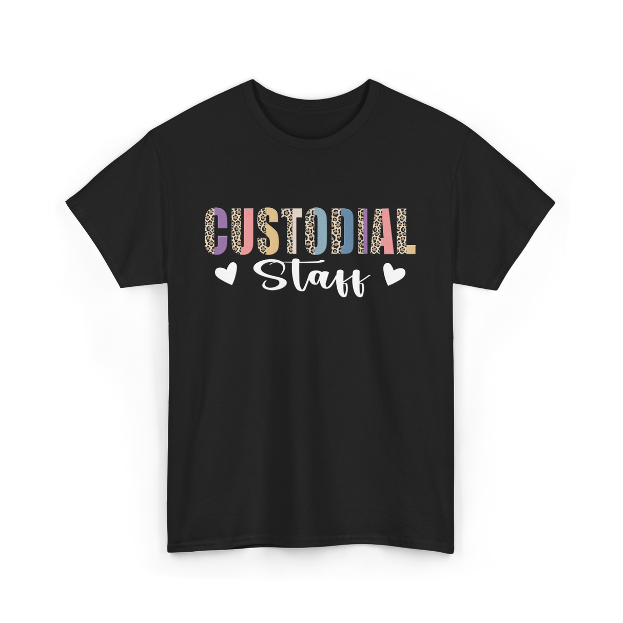 Custodial Staff Custodian Cleaning T-Shirt - Black