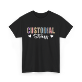 Custodial Staff Custodian Cleaning T-Shirt - Black