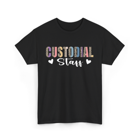 Custodial Staff Custodian Cleaning T-Shirt - Black