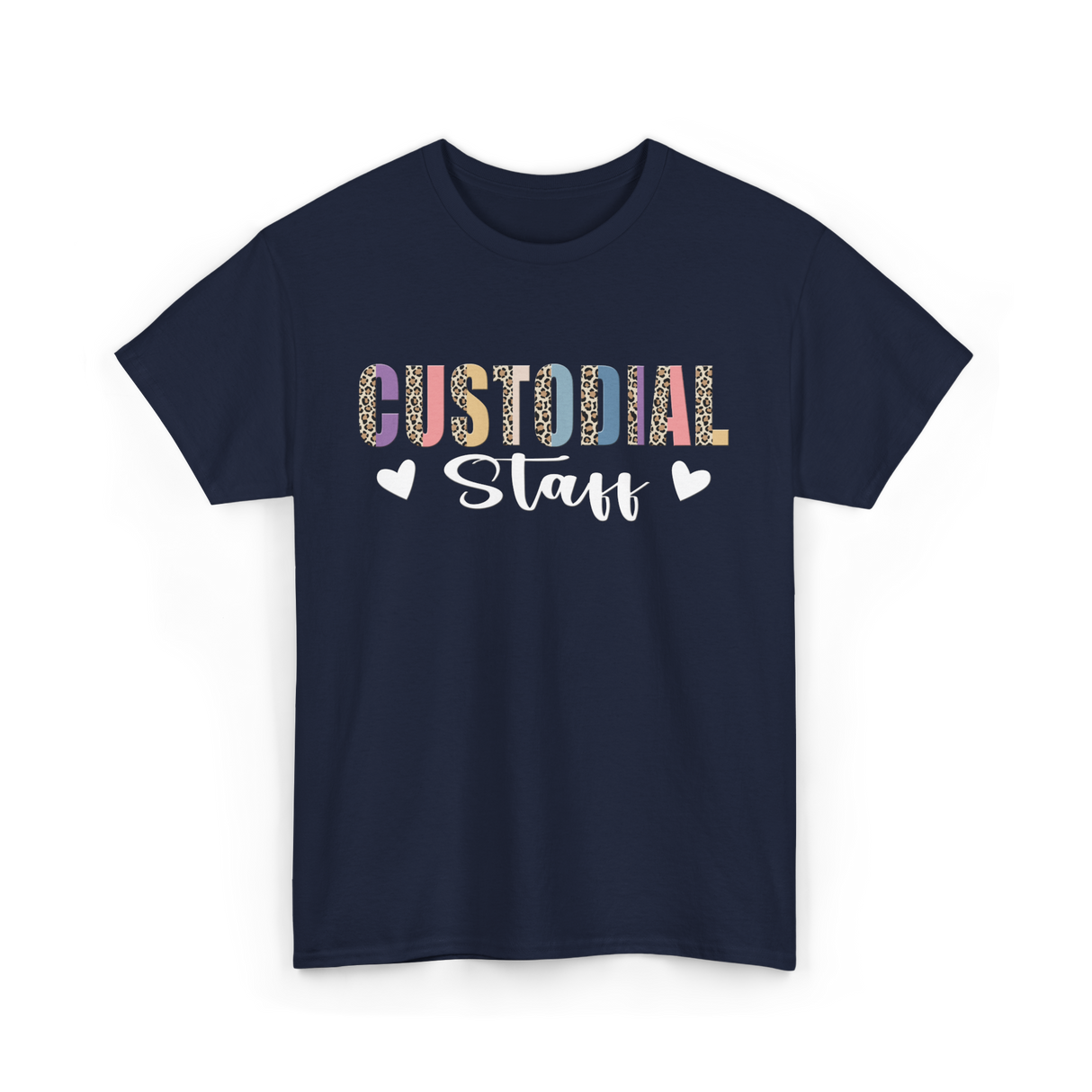 Custodial Staff Custodian Cleaning T-Shirt - Navy