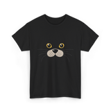 Cute Animal Face Seal T-Shirt - Black