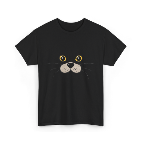 Cute Animal Face Seal T-Shirt - Black