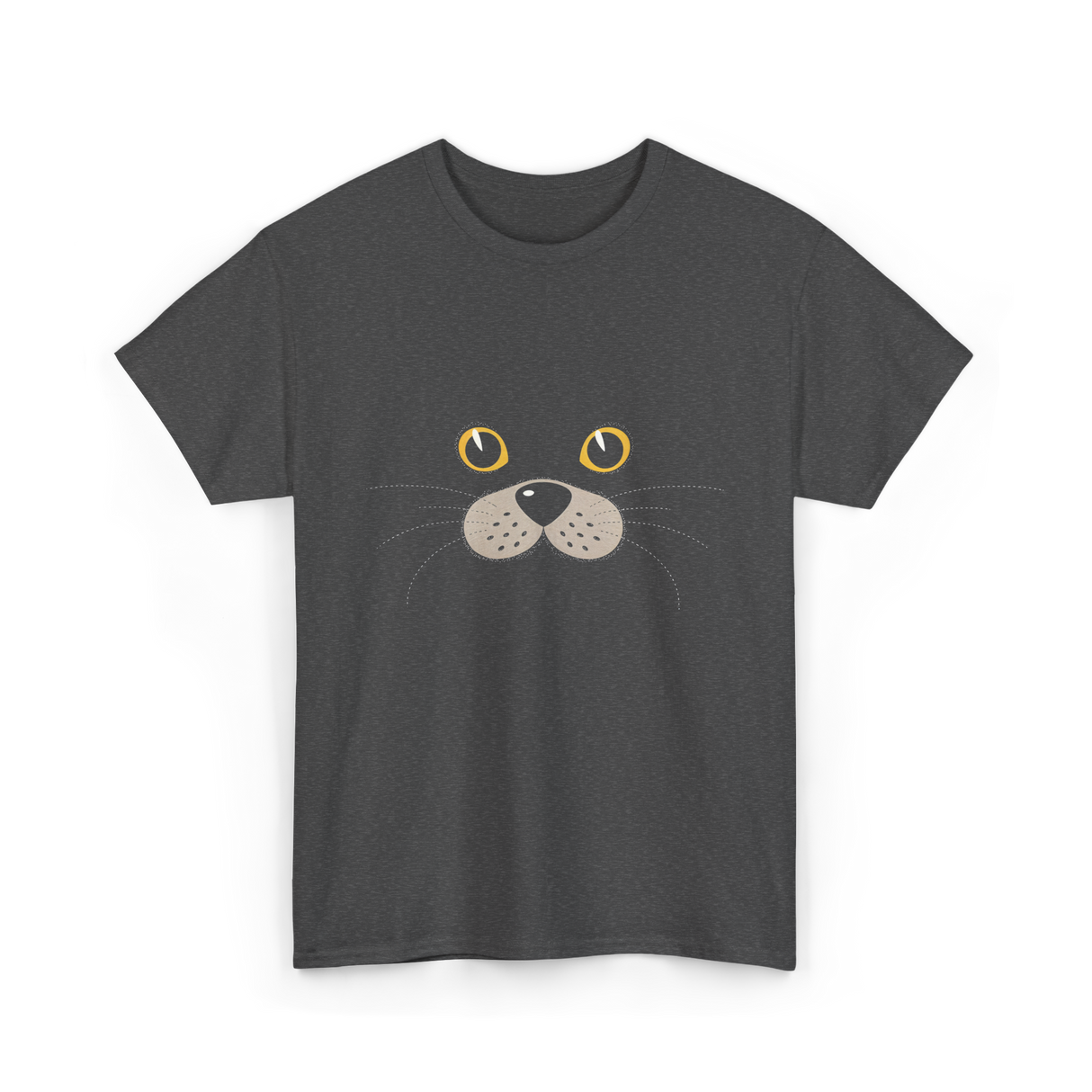 Cute Animal Face Seal T-Shirt - Dark Heather