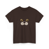 Cute Animal Face Seal T-Shirt - Dark Chocolate