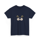 Cute Animal Face Seal T-Shirt - Navy