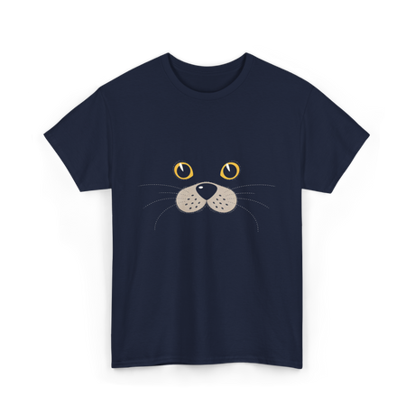 Cute Animal Face Seal T-Shirt - Navy