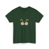 Cute Animal Face Seal T-Shirt - Forest Green