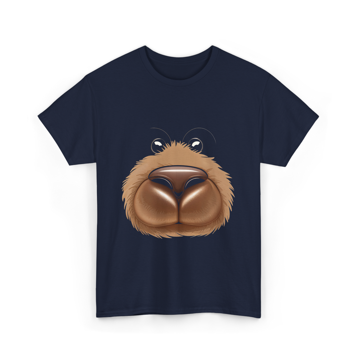 Cute Bear Face Bear Teddy T-Shirt - Navy