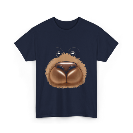 Cute Bear Face Bear Teddy T-Shirt - Navy