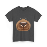 Cute Bear Face Bear Teddy T-Shirt - Dark Heather