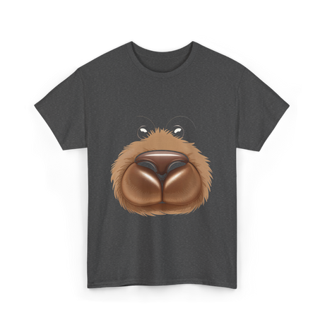 Cute Bear Face Bear Teddy T-Shirt - Dark Heather