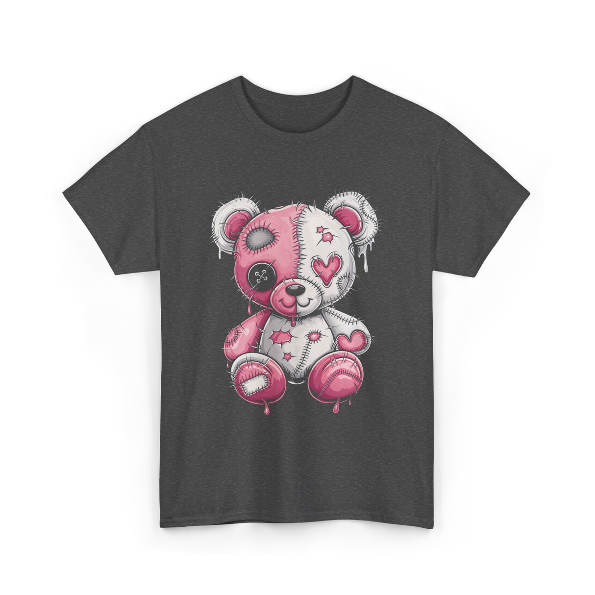 Cute Bear Plush Plushie T-Shirt - Dark Heather