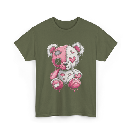 Cute Bear Plush Plushie T-Shirt - Military Green