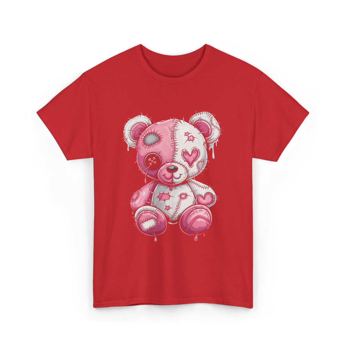 Cute Bear Plush Plushie T-Shirt - Red