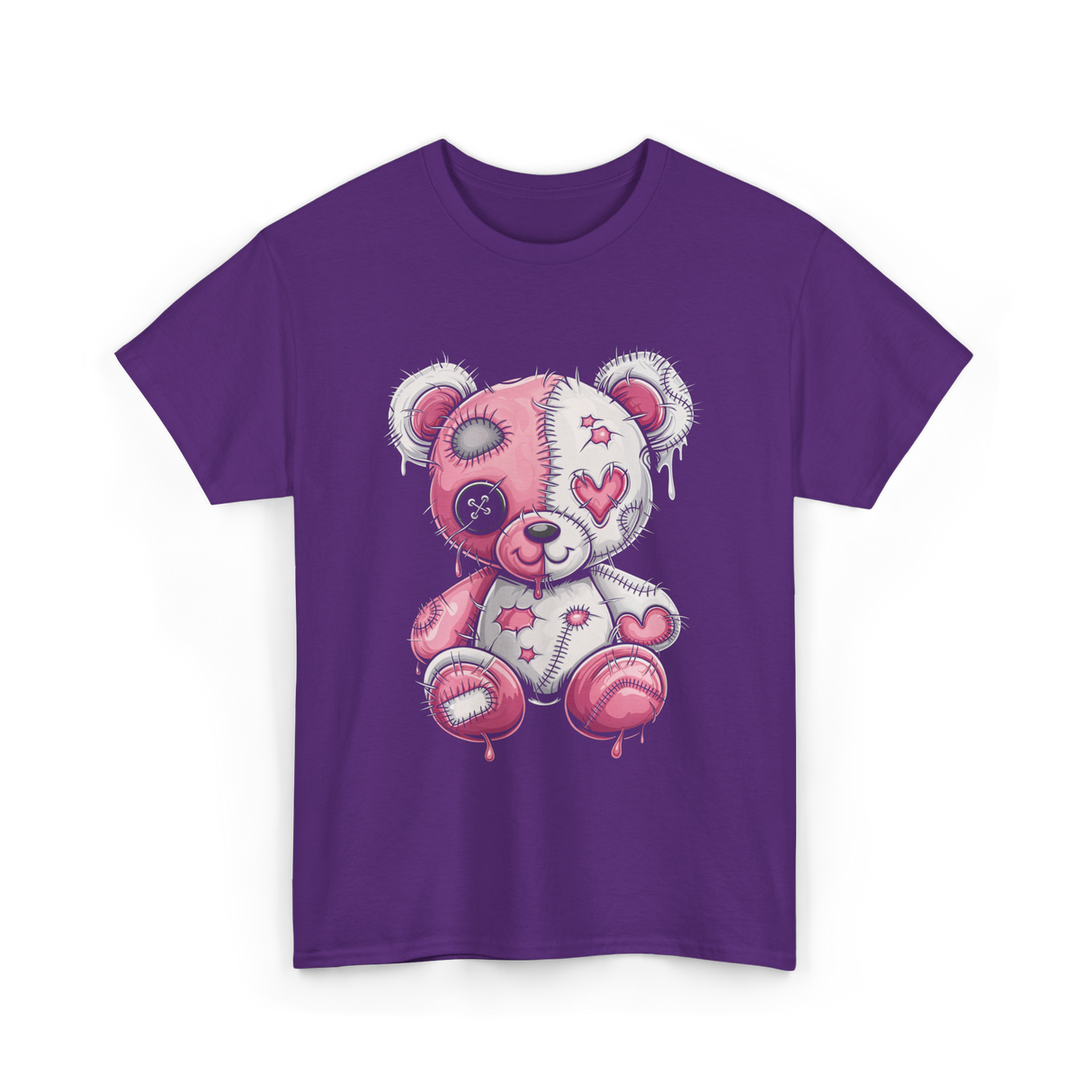 Cute Bear Plush Plushie T-Shirt - Purple