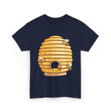 Cute Beehive Bees Honey Bee T-Shirt - Navy