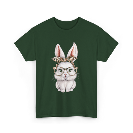 Cute Bunny Rabbit Easter Bunny T-Shirt - Forest Green