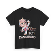 Cute But Dangerous Karate Unicorn T-Shirt - Black