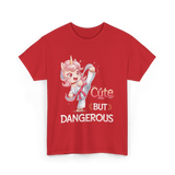 Cute But Dangerous Karate Unicorn T-Shirt - Red