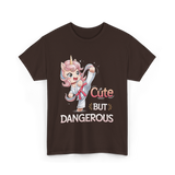 Cute But Dangerous Karate Unicorn T-Shirt - Dark Chocolate