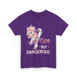 Cute But Dangerous Karate Unicorn T-Shirt - Purple