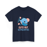 Cute But Dangerous Piranha Fish T-Shirt - Navy